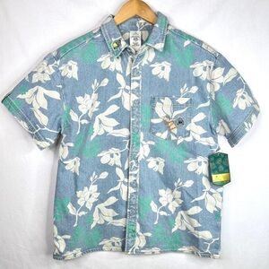 Disney Princess Tiana Prince Naveen Denim Button Down Shirt Size Medium NEW